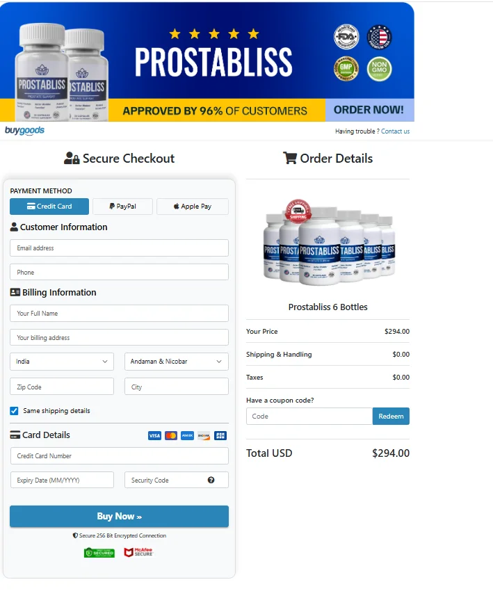 Prostabliss Order